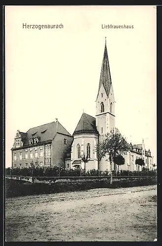AK Herzogenaurach, Liebfrauenhaus mit Kirche