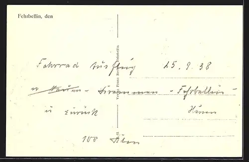 AK Fehrbellin, Rathaus, Postamt, Kurfürstendenkmal, Schlachtendenkmal