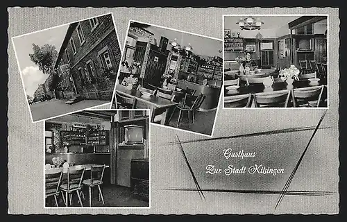 AK Albertshofen, Gasthaus zur Stadt Kitzingen, Bes. H. Geretschläger