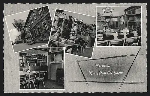 AK Albertshofen, Gasthaus zur Stadt Kitzingen, Bes. H. Geretschläger