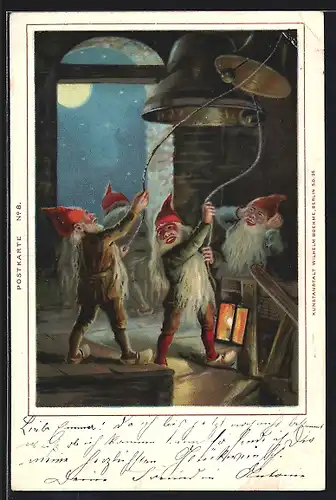 AK Zwerge läuten die Glocken