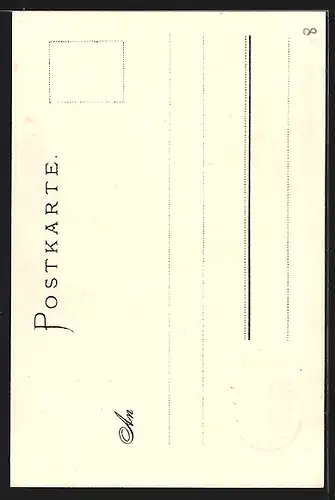 Lithographie Nürnberg, Einmündung der Pegnitz