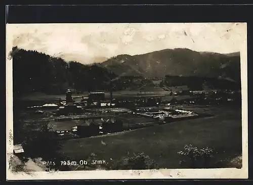 AK Pöls, Ortspartie mit Kirche
