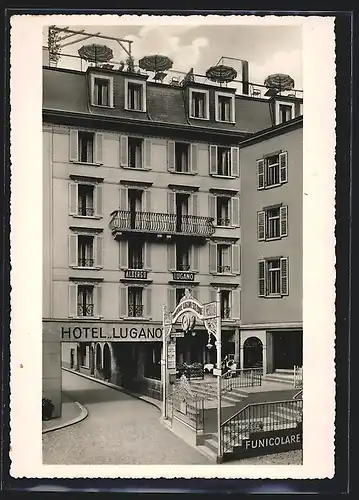 AK Lugano, Hotel Lugano von E. Rothen-Güntert