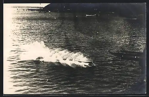 Foto-AK Torpedo wird abgefeuert