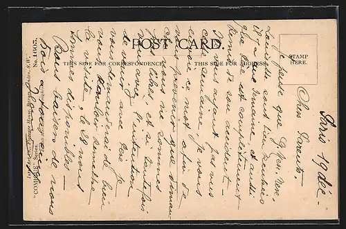 AK Kleines Paar im Segelboot