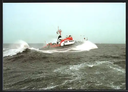 AK Seenotkreuzer mit Tochterboot Theodor Heuss
