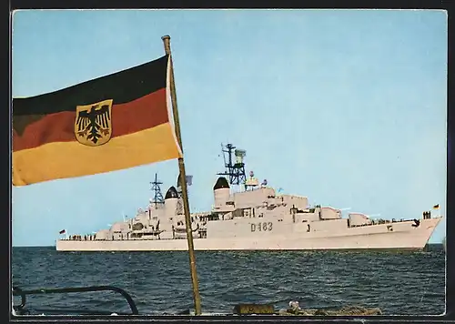 AK Zerstörer Bayern der Bundesmarine