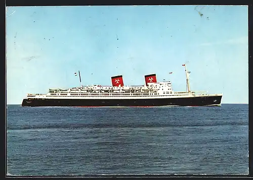 AK Passagierschiff SS Hanseatic der Hamburg-Atlantic Line