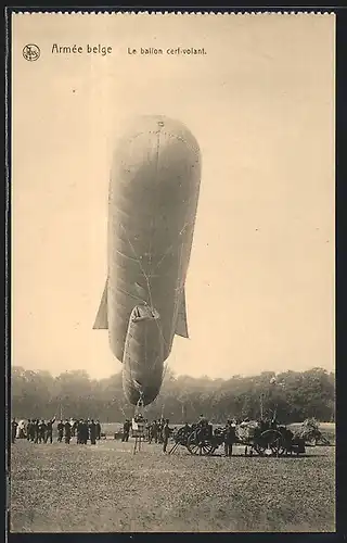 AK Armée belge, Le ballon cerf-volant