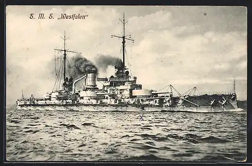 AK Kriegsschiff S. M. S. Westfalen