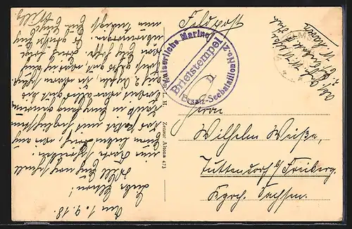 AK S. M. S. Rheinland, Kriegsschiff