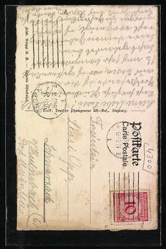 AK Kolonie Alfredshof, Gebäudepartie