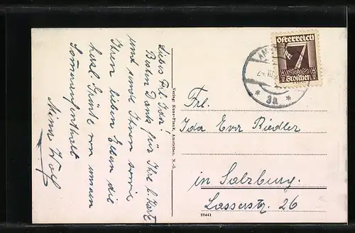 AK Amstetten, Einblick in die Wienerstrasse