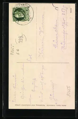 AK Grafenwöhr, Truppenübungsplatz, Partie am Lager, Artillerie-Kaserne, Königliche Kommandantur
