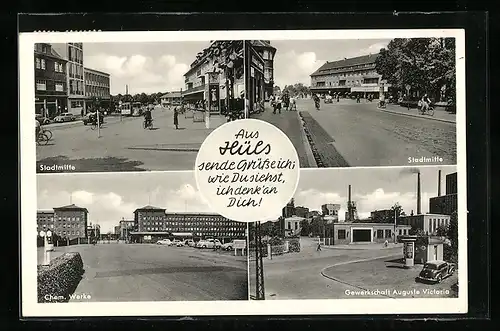 AK Hüls, Gewerkschaft Auguste Victoria, Chemische Werke, Strassenpartie