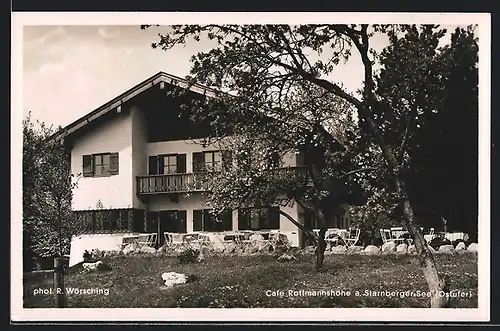 AK Starnberg, Café Rottmannshöhe a. Starnberger See