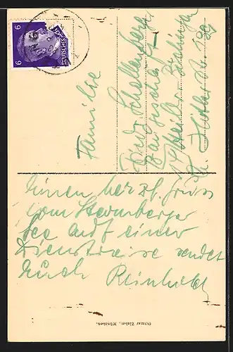 AK Starnberg, Ortsansicht und Dampfer auf See