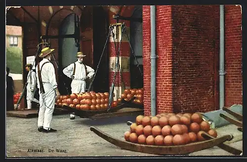 Künstler-AK Photochromie Nr. 3073: Alkmaar, De Waag