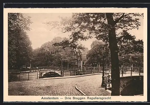 AK Amsterdam, Drie Bruggen Reguliersgracht