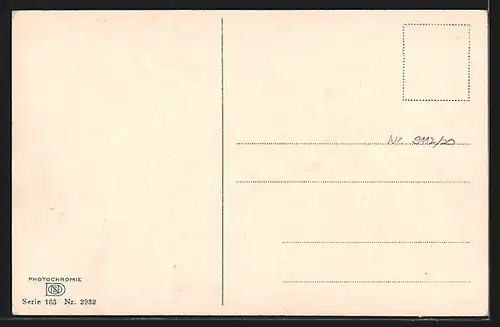 Künstler-AK Photochromie Nr. 2932: Monnikendam, Mühle mit Uferpartie