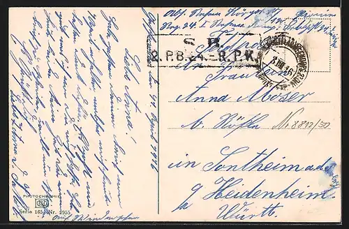 AK Volendam, Ortspartie mit Windmühle