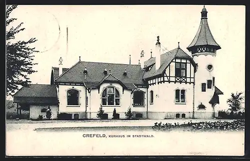 AK Crefeld, Kurhaus im Stadtwald