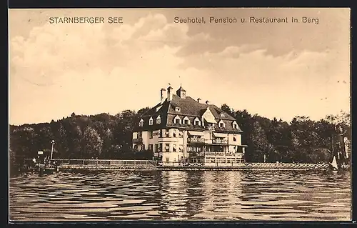 AK Berg /Starnberger-See, Seehotel