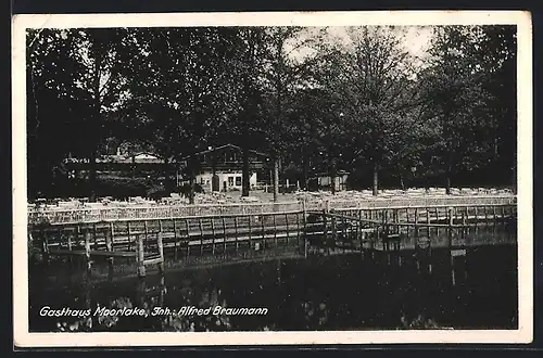 AK Wannsee, Gasthaus Moorlake von Alfred Braumann