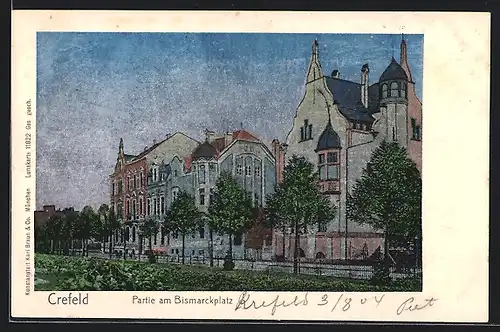 AK Krefeld, Bismarckplatz