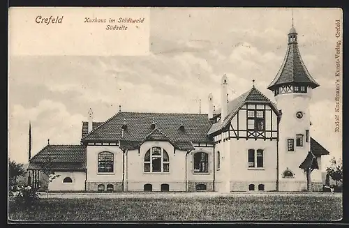 AK Krefeld, Kurhaus im Stadtwald, Südseite