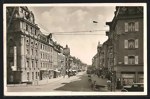 Foto-AK Villingen / Schwarzw., Niedere Strasse Ecke Rietstrasse