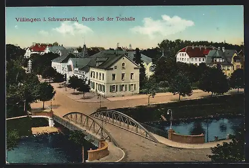 AK Villingen i. Schwarzwald, Partie bei der Tonhalle