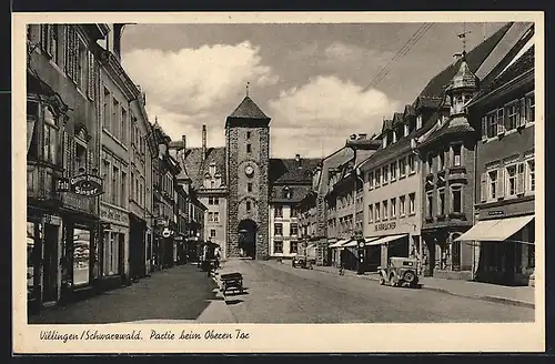 AK Villingen / Schwarzwald, Partie beim Oberen Tor