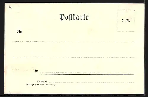 Künstler-Lithographie Höllsteig, Blick auf den Ort