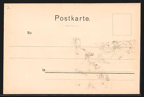 Lithographie Wildbad, Partie aus den Kuranlagen