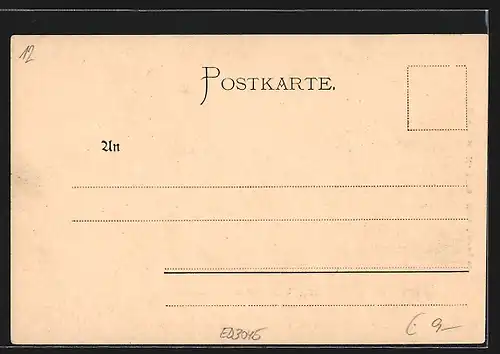 AK Altenberg b. Kapellen, Gruss mit Ortsansicht