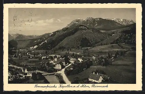 AK Kapellen a. d. Mürz, Ortsansicht bei Tag