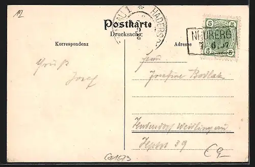 AK Altenberg, Ortsansicht mit Schneealpe