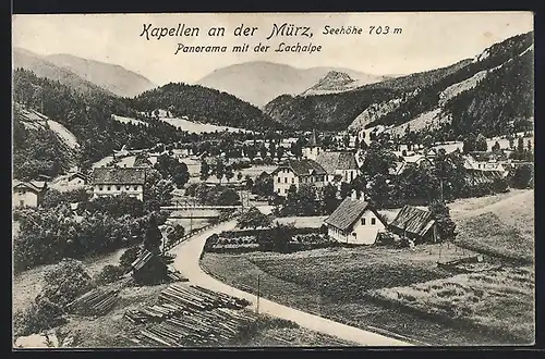 AK Kapellen an der Mürz, Panorama mit der Lachalpe