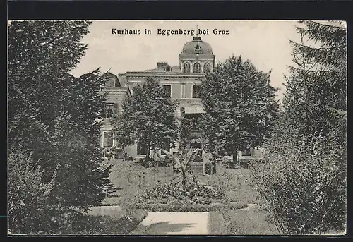 AK Eggenberg bei Graz, Blick auf das Kurhaus