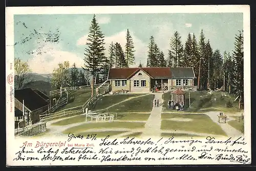 AK Mariazell, Gasthaus Bürgeralpl