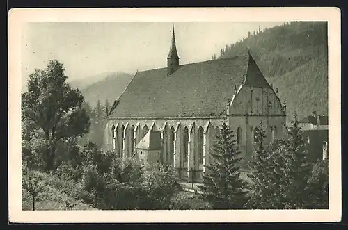 AK Neuberg a. Mürz, Ansicht der Stiftskirche