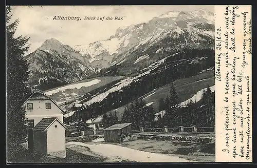 AK Altenberg, Blick auf die Rax