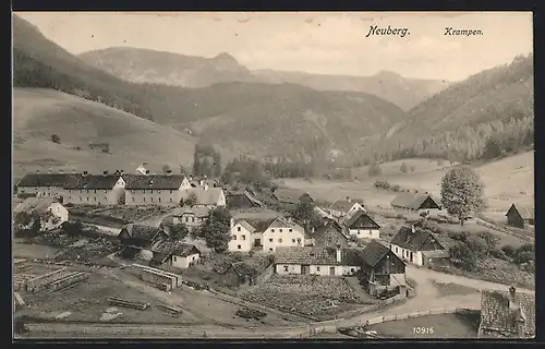 AK Neuberg an der Mürz, Gesamtansicht mit Krampen