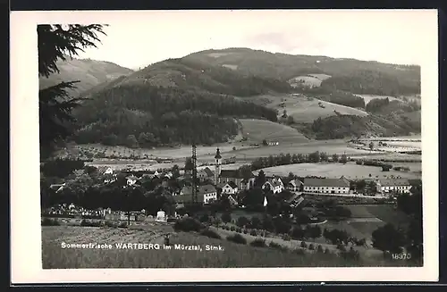 AK Wartberg im Mürztal, Ortsansicht am Tag