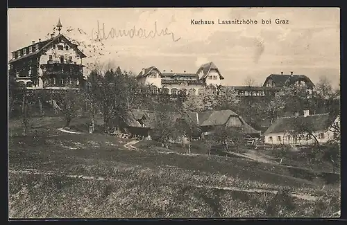 AK Lassnitzhöhe bei Graz, Blick auf das Kurhaus