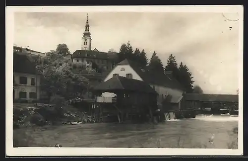 AK Fürstenfeld, Ortsansicht mit Schalkmühle