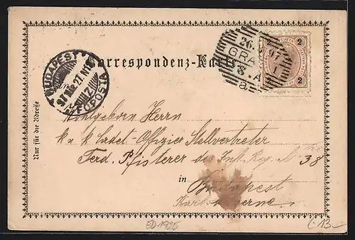 AK Graz, Glockenthurm, Auerspergplatz, Hauptplatz