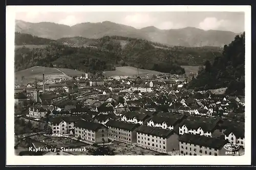 AK Kapfenberg, Ortsansicht bei Tag